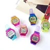 Shhors Fashion Gradient Watch Women Rectangle Dial Led Digital Watches Waterproof Sport Multifunction electronic Watches Ladies 6