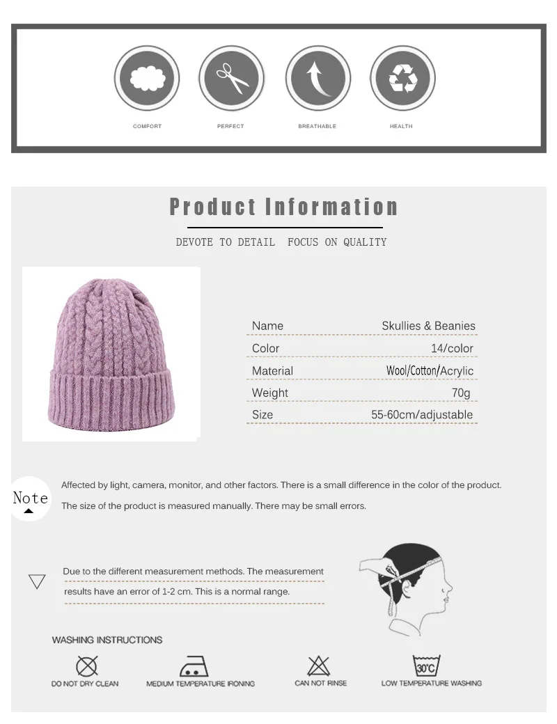 Вязаная Шерстяная Шапка Skullies Beanies для мужчин и женщин Зимняя безопасная шапка Толстая теплая хлопковая шапка Уличная Повседневная однотонная Кепка в стиле унисекс