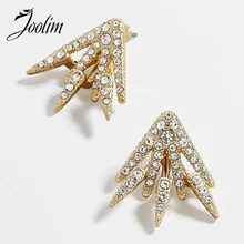 Ювелирные изделия joolim оптом золотой цвет 2 в 1 серьги куртки трансформер серьги