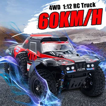 

RC Car 1/12 4WD Rock Crawlers Driving Car 60km/h High Speed Drive Car Remote Control Car Model Off-Road Vehicle Toy Kid Gifts