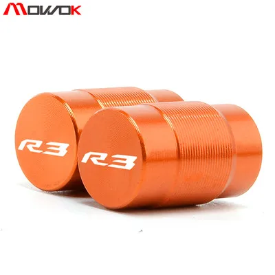Orange Для YAMAHA YZF R3 YZF-R3 YZFR3 Мотоцикл CNC алюминиевые аксессуары крышки стержня вентиля шины CNC воздухонепроницаемые крышки - Цвет: Orange