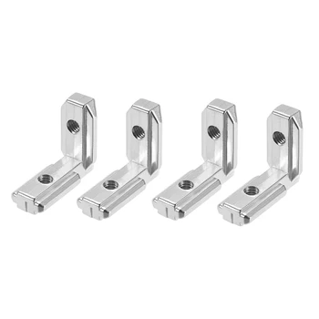 

uxcell Interior Joint Bracket, Inside Corner Connector 3030 Series Slot 8mm, 4 Pcs