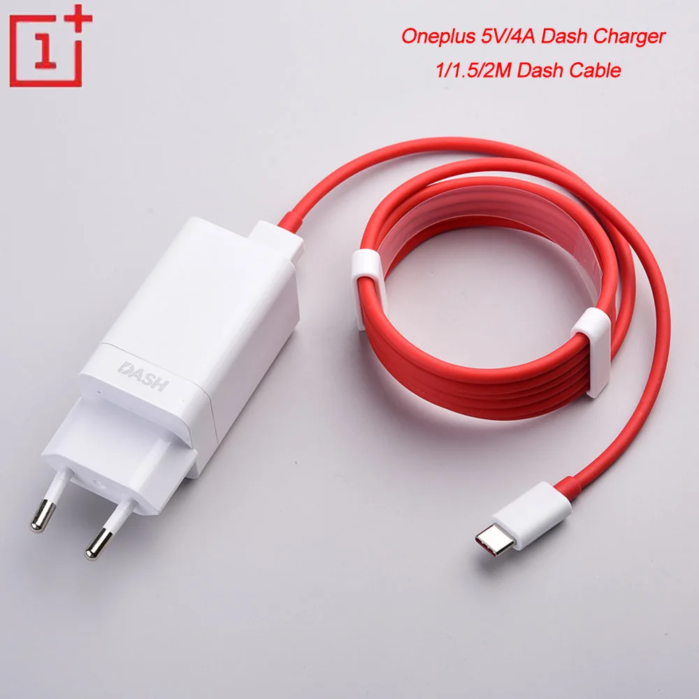 Зарядное устройство Oneplus 5В/4A USB адаптер для быстрой зарядки 1/1 5/2 м кабель One plus 1 + 3