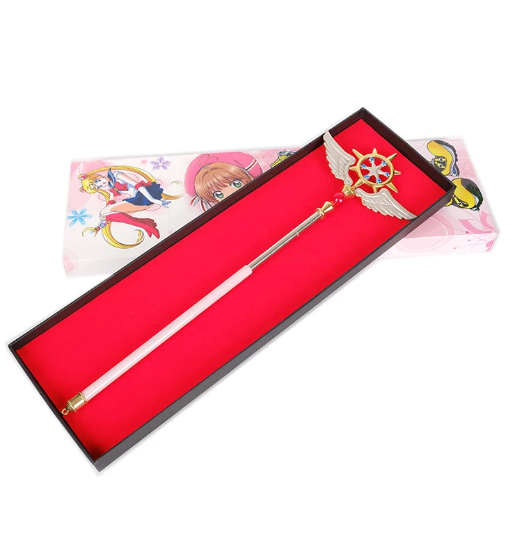 24-52 см Масштабируемые Sakura Card Captor маскарадные костюмы волшебные палочки Хэллоуин вечерние реквизиты оружие Kinomoto звезда птичья голова наклейки