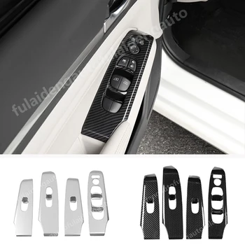 

4pcs For Nissan Teana Altima 2019-2020 New Carbon Fiber ABS Window Lift Switch Button Panel Trim Car Styling Accessories
