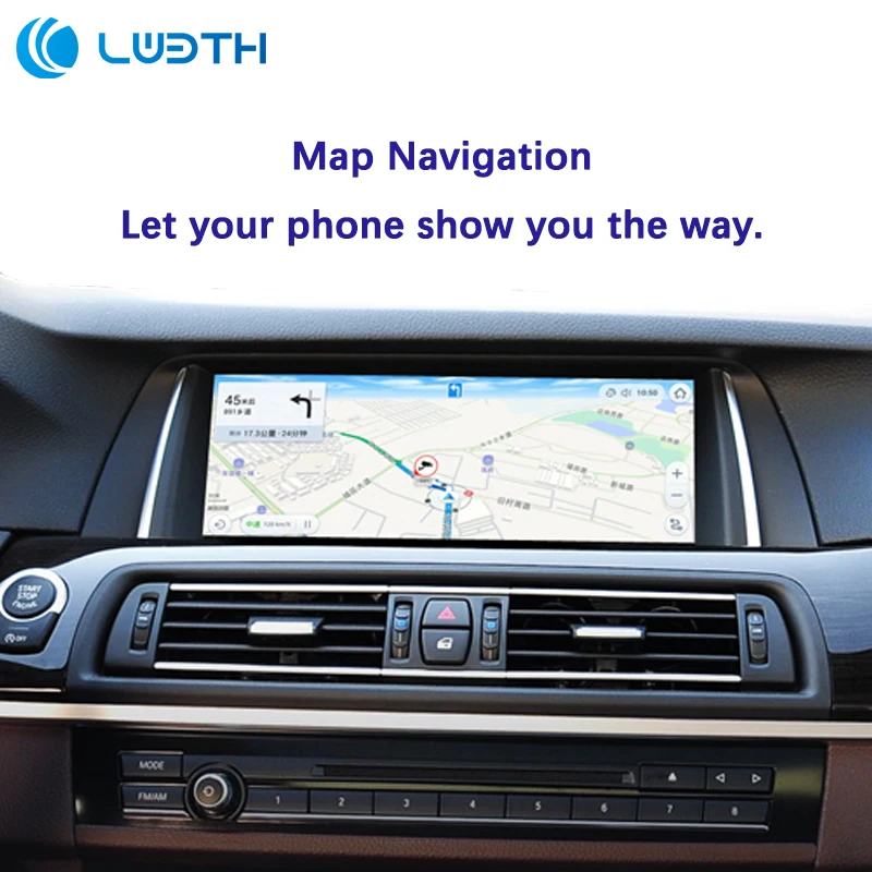 Flash Deal For BMW 5 Series F10 CIC Wireless Apple Carplay Android auto GPS NAVI Cam 1