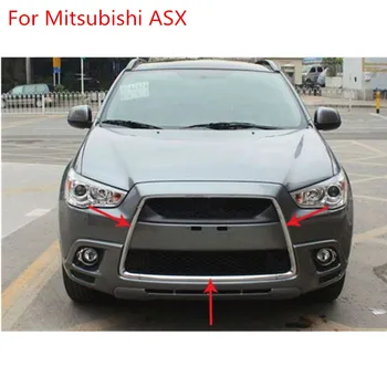 

ABS chrome grille trim around Racing grills light bar trim For 2010-2012 Mitsubishi ASX