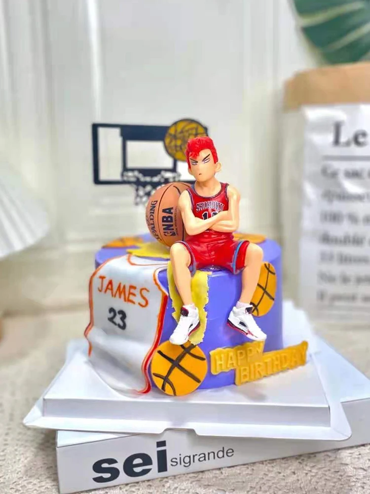 Décoration de gâteau,Basketball boy 1Décoration de Cupcake pour anniversaire, thème de basket