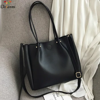 

DORANMI Large Totes Bags For Women 2019 OL Style Big Capacity Shoulder Bag Female Luxury Handbags Solid Casual Tote Bolso BG101