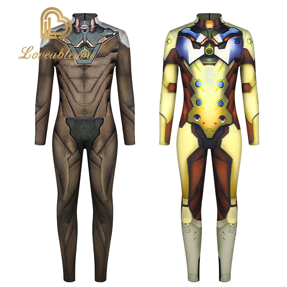 

2019 Halloween Costumes 3D Printing Overwatches Lady D VA Costume for Men Plus Size Cosplay Dva Zentai Spandex Dva Bodysuit