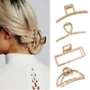 Women Metal Hair Claws Hair Accessories Fashion Barrettes Clips Jewelry Simple Geometric Hollow Hairpins Girls Hairgrip Headwear ► Photo 2/6