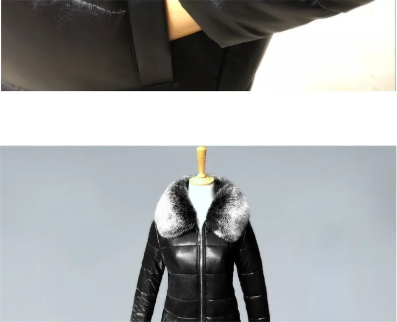 Большие размеры, искусственная кожа, пуховик, хлопковая куртка, женские зимние куртки, женские новые длинные толстые теплые пуховики, хлопковые кожаные куртки, 4XL F1085