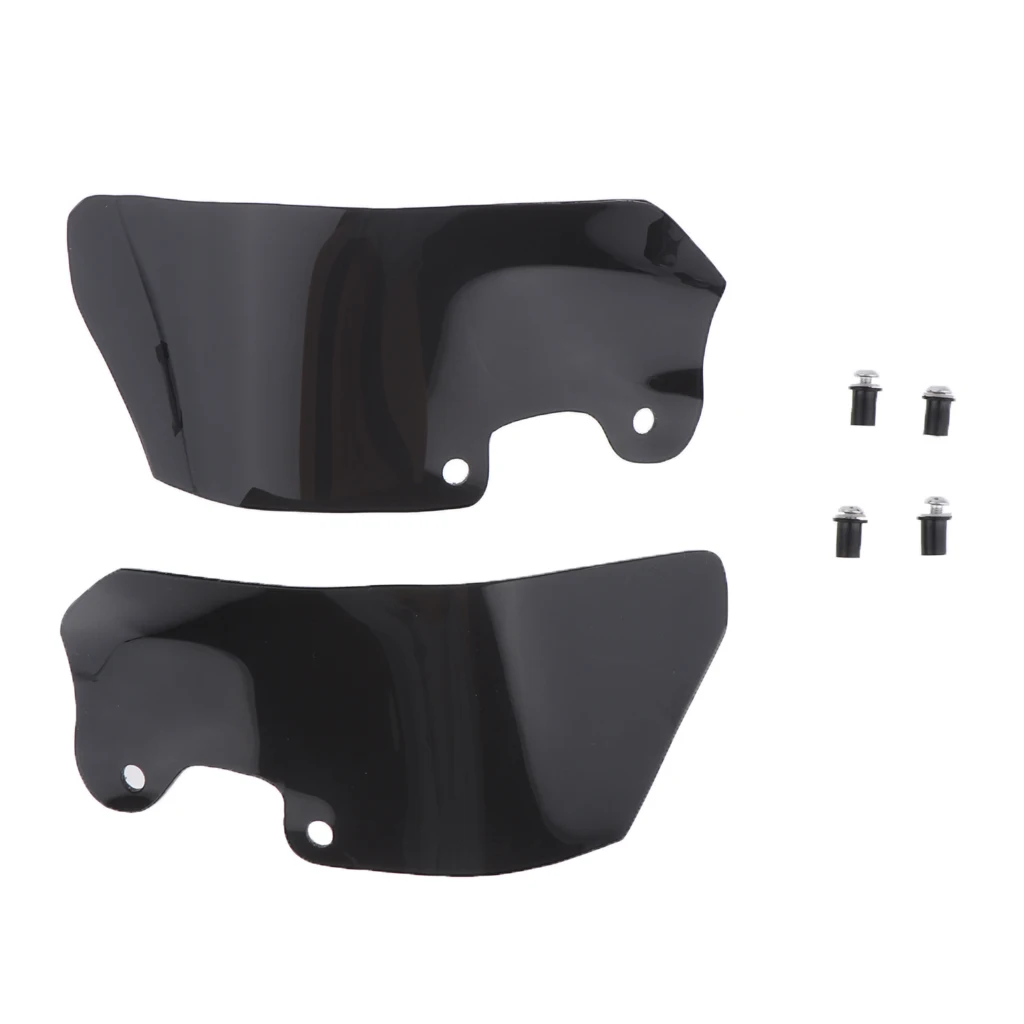 Motorcycle Left Right Side Wind Deflector Windscreen Spoiler Shield for BMW R1200GS, Black