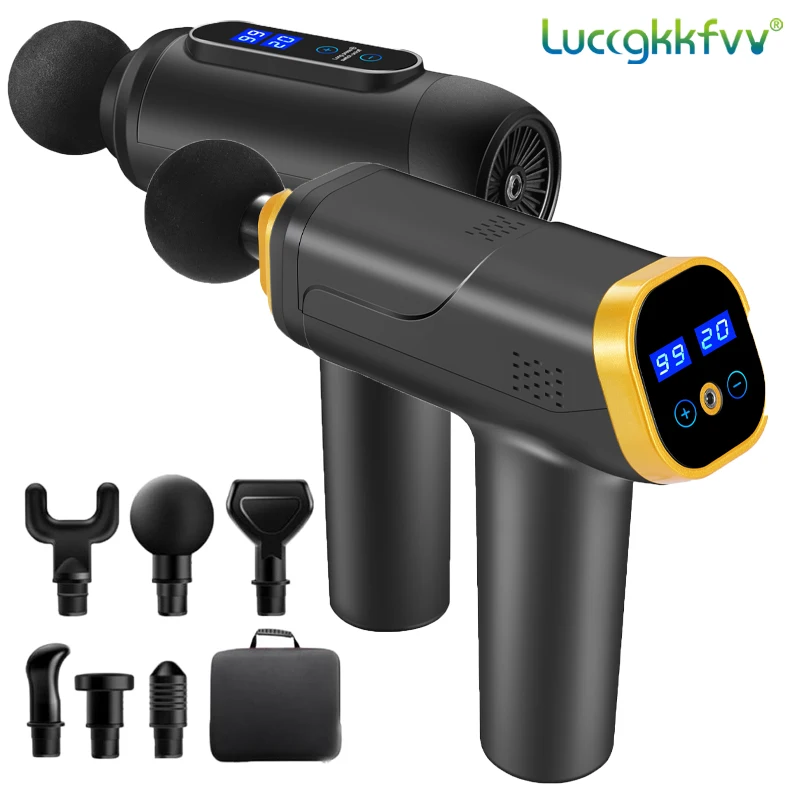 Massage Gun For Body and Neck Massager Deep Muscle Tissue Relaxation Slimming Pain Relief Fascial Gun Fitness