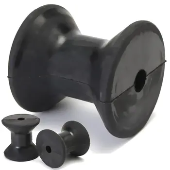 

3 Inch Mounting Width Boat Trailer Black Molded Rubber Bow Stop Roller