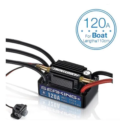

Hobbywing 2-6S Seaking 120A V3 Electronic Speed Controller ESC for RC Boats