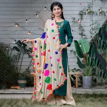 Индийский этнический стиль Женская вышитая сари шифоновая шаль красивый большой хиджаб удобный танцевальный шарф