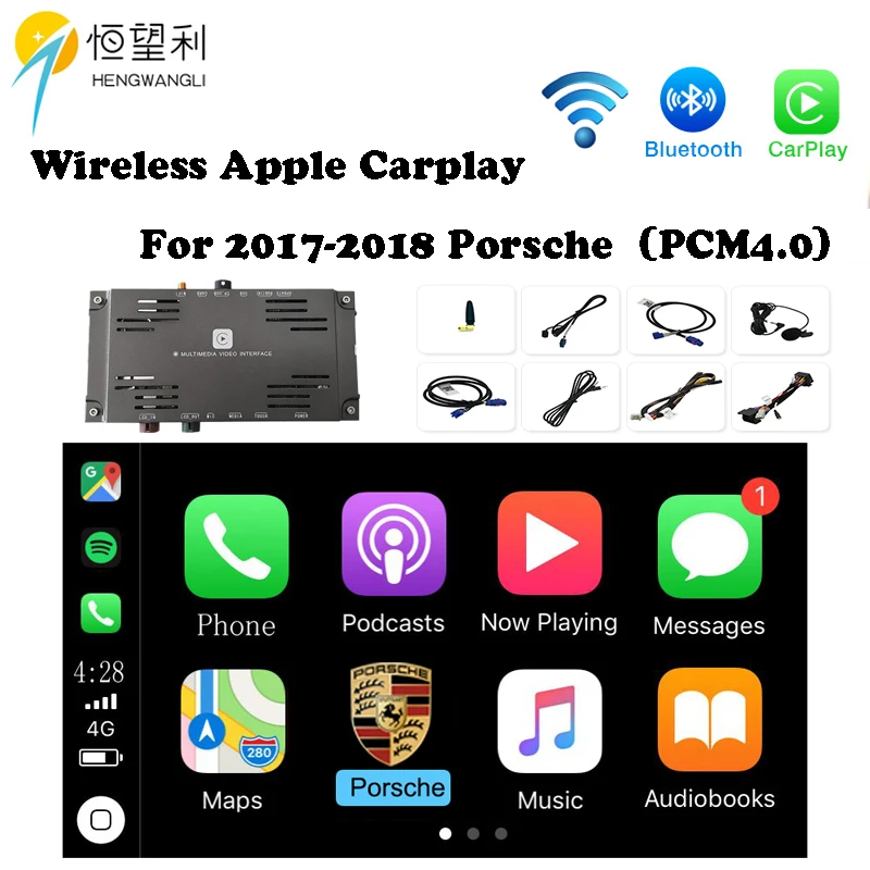 Оптовая продажа OEM беспроводной Apple CarPlay для Porsche PCM 3 1 Android Auto Cayman Panamera 718 991 911 Car