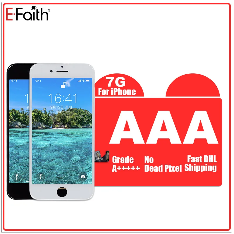 EFaith, 50 шт./лот, класс AAA+, тестовый дисплей для iPhone 6S, 7G, 8G, ЖК-дисплей с сенсорным экраном, дигитайзер, запасная сборка - Цвет: AAA 7G Half Color