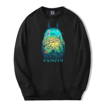 

Tonari No Totoro Men's Sweatshirts Hoodie 2019 Autumn Casual Sweatshirt Men Long Sleeve Hoodies Japan Anime Harajuku Sportswear