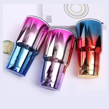 

30OZ/900ML Tumbler double wall Stainless Steel beer wine Keep hot and cold water bottle thermos Vacuum Flasks Tumbler by car