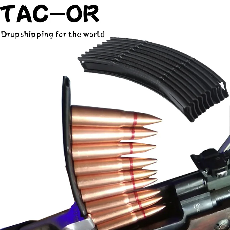 

Tactical Steel Stripper Clips10 Round 7.62X39 Ammo Loader Use for Magazine Speed Loaders fits Hunting AK SKS Rifle Accessories
