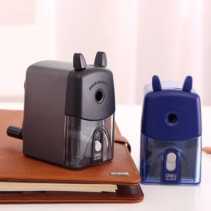 

Deli 0635 Hand-cranking Pencil Sharpener Students Pencil Shapper Office Pencil Sharpener Children Pencil Sharpener