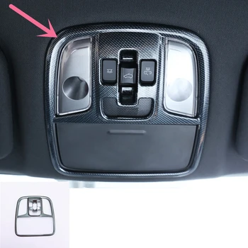 

ABS Carbon Fibre Roof Front Reading Light lamp Cover Trim car styling Accessories For Kia Optima K5 2016 2017 2018