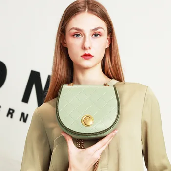 

Design Handbags Fashion Simple Chain Saddle Bag 2020 Summer New Shoulder Shoulder Bag Women