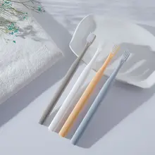 4 шт., зубная щетка с мягкой щетиной, портативная зубная щетка для путешествий с маленькой головкой, экологический очиститель полости рта, экологически чистые инструменты для гигиены зубов