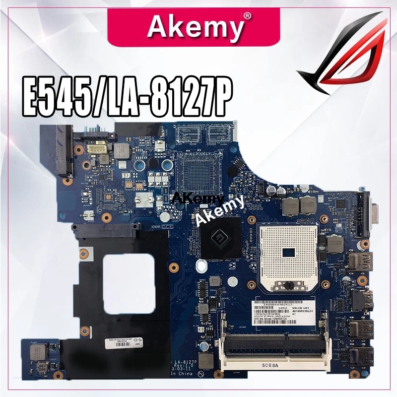 

For Lenovo Thinkpad E545 Laptop Motherboard 15.6" VALEB LA-8127P REV 1.0 04X4809 Socket FS1 MAIN BOARD DDR3