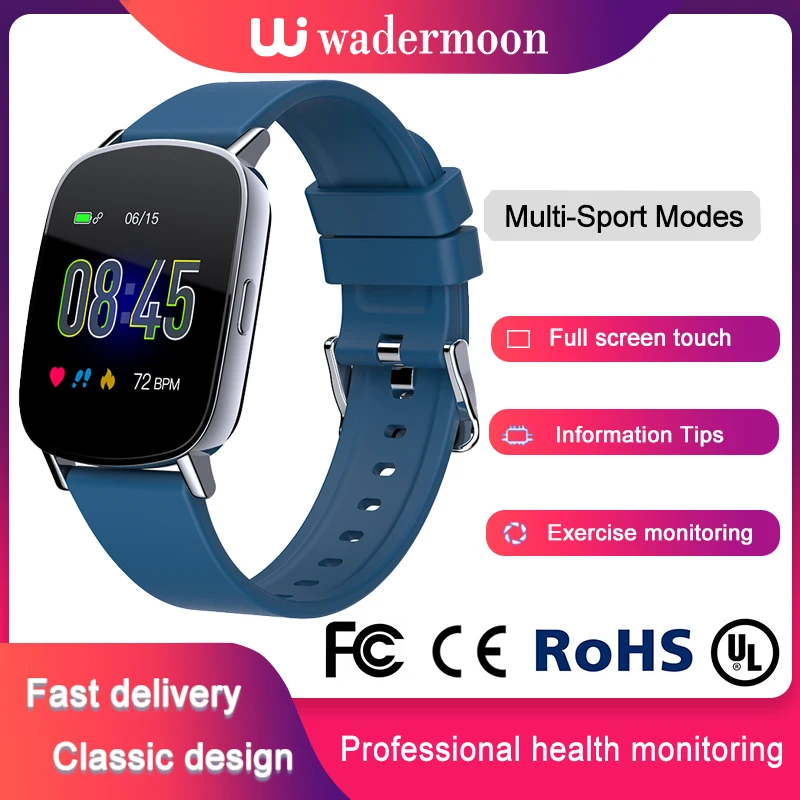 

Smart Watch Full Screen Touch Bracelet Oxygen SPO2 Smartband PPG Heart Rate Sports Step Counter Waterproof Bluetooth Wristband