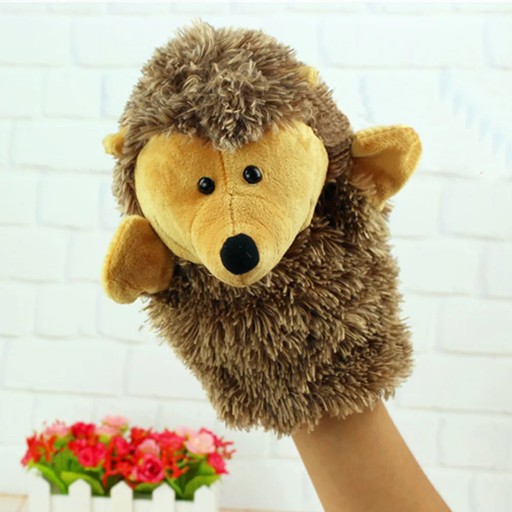 Cute Cartoon Animal Doll Parent-child Interactive Telling Story Kids Glove Hand Puppet Soft Plush Toys #B