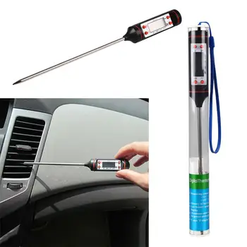 

Vehemo LCD Car Air Conditioning Thermometer Outlet Car Digital Thermometer Needle Type Auto Thermometer for NAS Tool Equipment