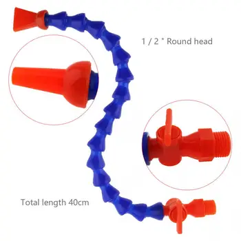 

1/2 Inch 400mm Round Nozzle Plastic Flexible Water Oil Cooling Tube with Switch for CNC Machine / Milling /Lathe