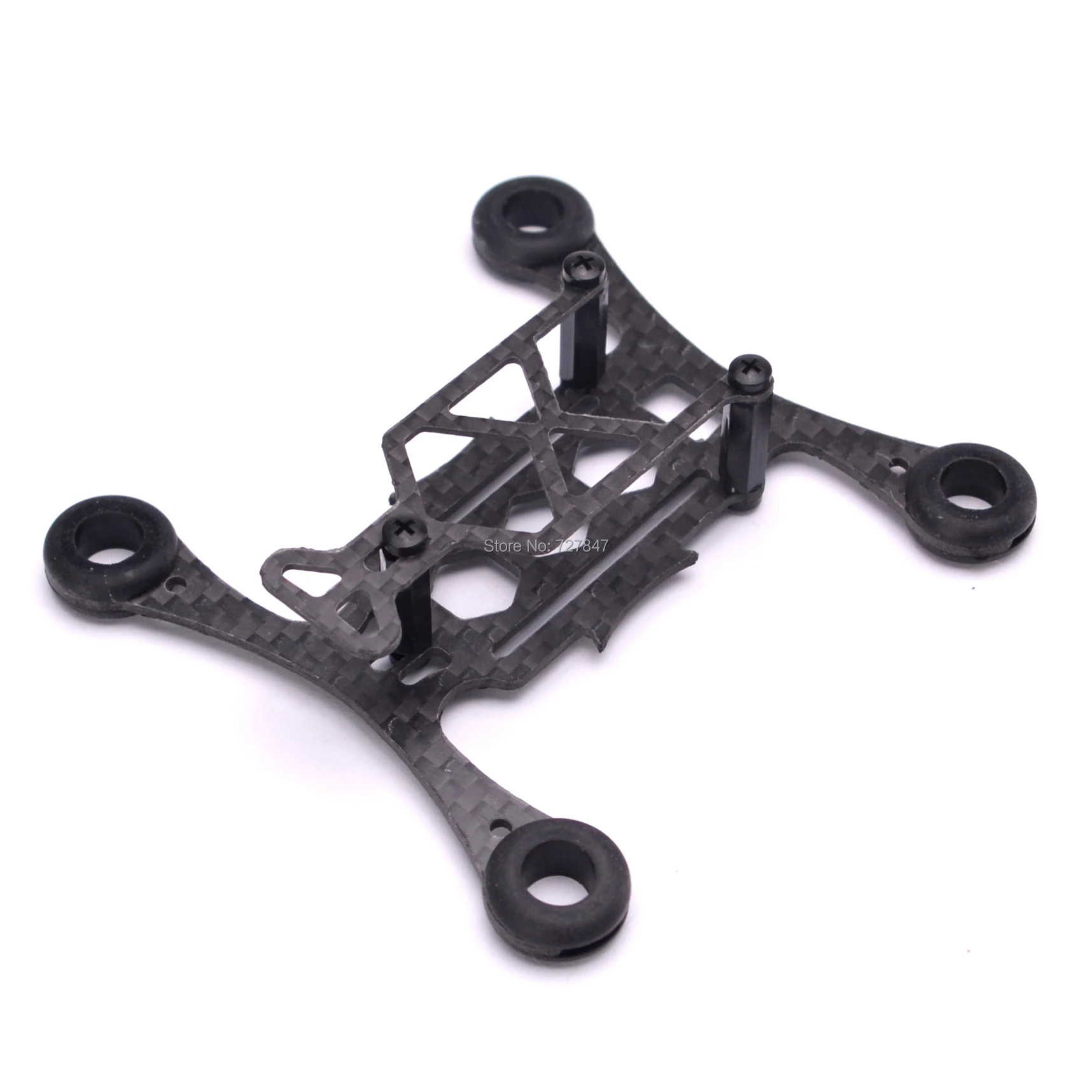 Cadre drone course QX95 en fibre carbone ultraléger 8.9g, montrant le châssis et les bras.