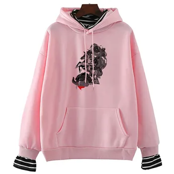 

Destroy The Cults Print Sweatshirt Women Fashion Loose Large Size Shirt Harajuku Casual Female Sweatshirts