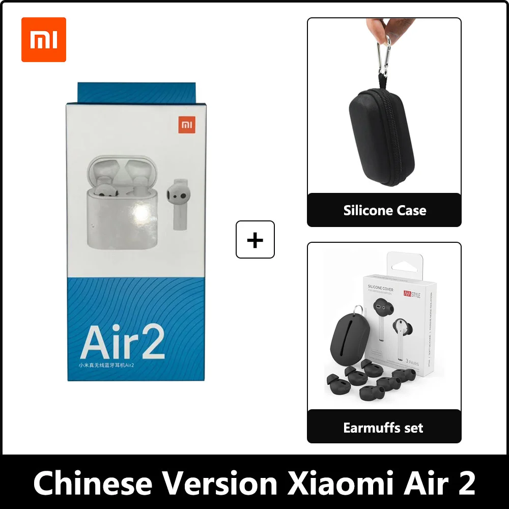 Package black A Oringinal Xiao mi Airdots Pro 2 беспроводные наушники TWS mi True Earbuds 2 LHDC Tap стерео управление Dual mi C ENC с mi c Handsfree - Цвет: Package black A