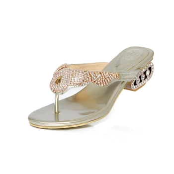 

Kmeioo Fashion New Crystal Sandals Women shoe Gladiator Stone clip toe Sandals Crystal heel Shoes Summer Comfortable Female shoe