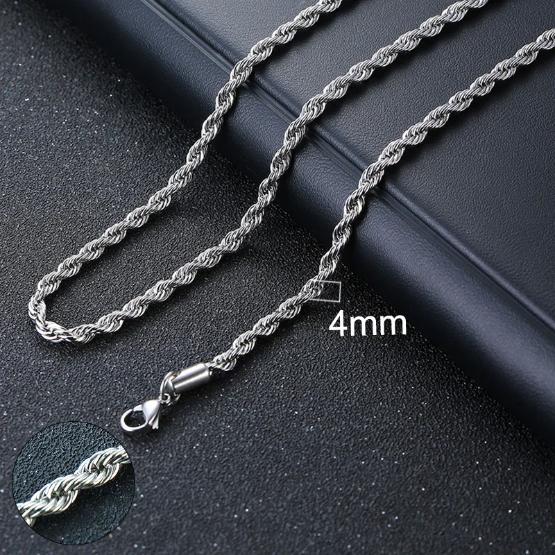 4mm Silver Rope