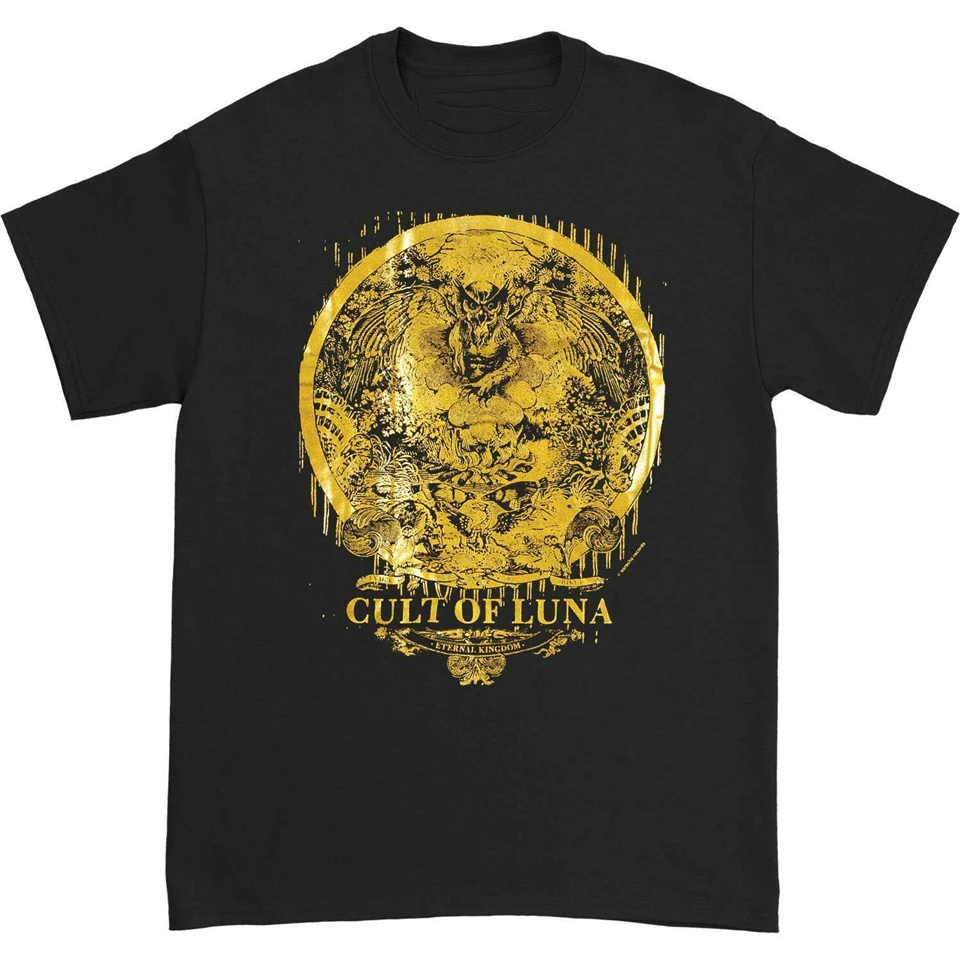 Cult Of Luna Men'S Eternal Kingdom T-Shirt Black Rockabilia Vintage Graphic Tee Shirt |