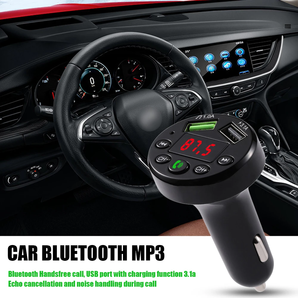 Автомобильный беспроводной FM трансмиттер с USB портом 3 1 А|FM-трансмиттеры| |
