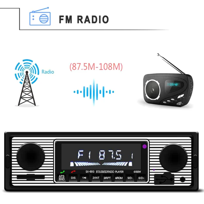 Bluetooth Радио MP3 музыкальный плеер USB AUX Стерео Аудио FM LCD Экран дисплея TD326