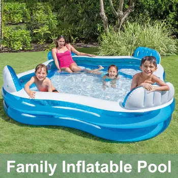 

Inflatable Swimming Pool Blow Up Pool Family Lounge Inflatable Pool For Children Adults Larger Thickened Ocean Ball Pool