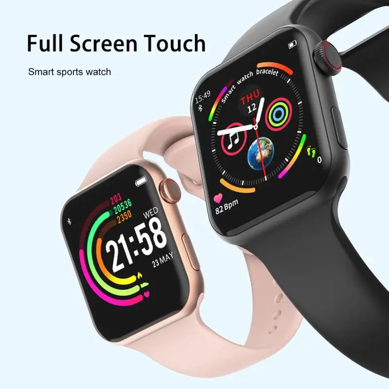 F10 Men Women Fashion Smartwatch 1.54inch IPS Screen Monitor Heartrate IP67 Waterproof Multi-Language Smart Watch PTCS