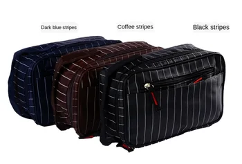 

Waterproof Men's Wash Bag,large Capacity Men's Wash Bagpack, Cosmetic Pack,outdoor Travel Business Travel Cube Male Striped Blue