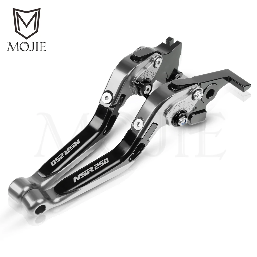 Для Honda NSR250 NSR 250 MC18 MC21 PGM2/PGM3/PGM4 1990-1997 Мотоцикл с ЧПУ Регулируемые Складные Выдвижные Тормозные Рычаги Сцепления - Цвет: Titanium