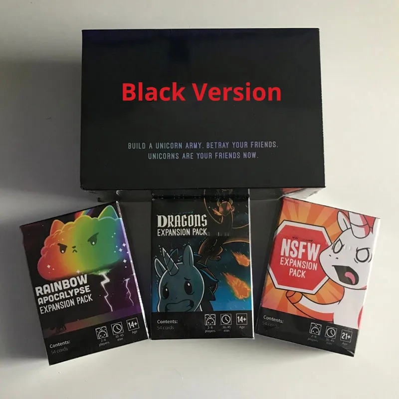 

Unstablely base with expansion pack Strategy table game party unicornly Travel game toy for Teen adult Friend English version