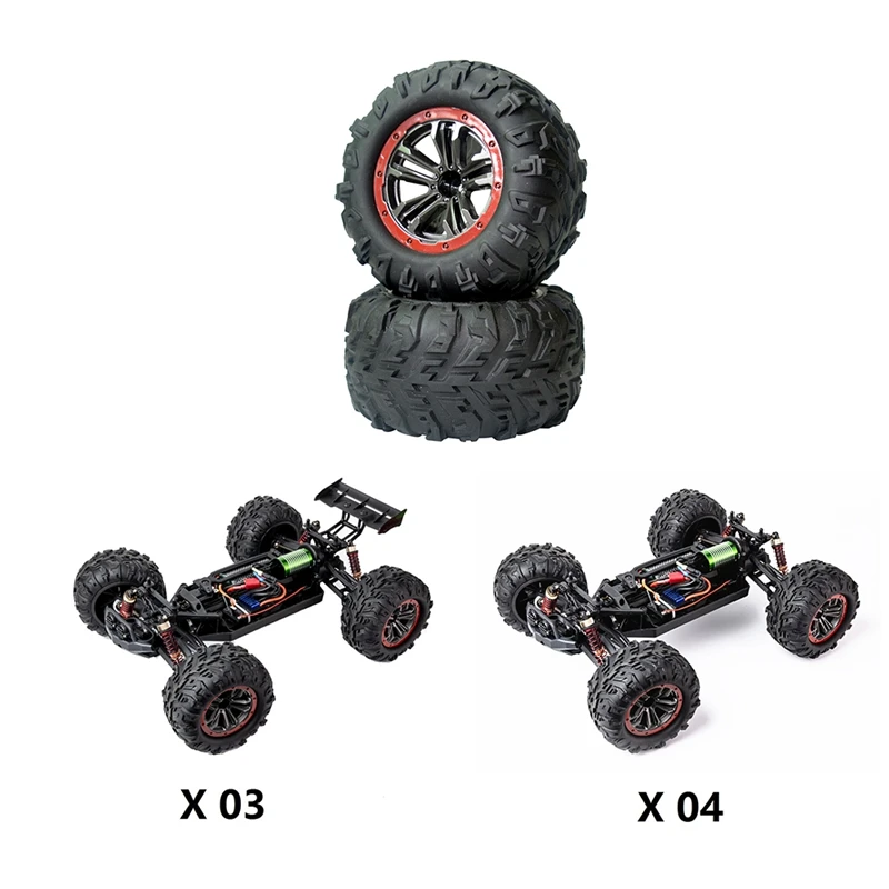 4 piezas de rueda neumáticos Neumáticos para XLF x03 x04 x-03 x-04 1/10 RC auto bürstenloser