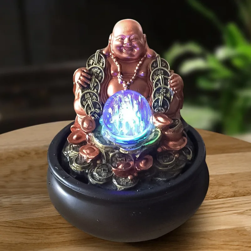Будда украшения для фонтана в помещении настольное украшение Rockery Lotus Feng Shui